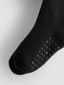 JoJo Maman Bébé Black Cotton Rich Extra Thick Tights