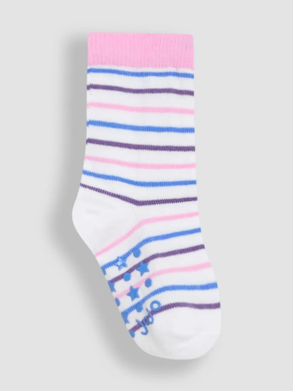 JoJo Maman Bébé Blue Cotton Socks 3 Pack