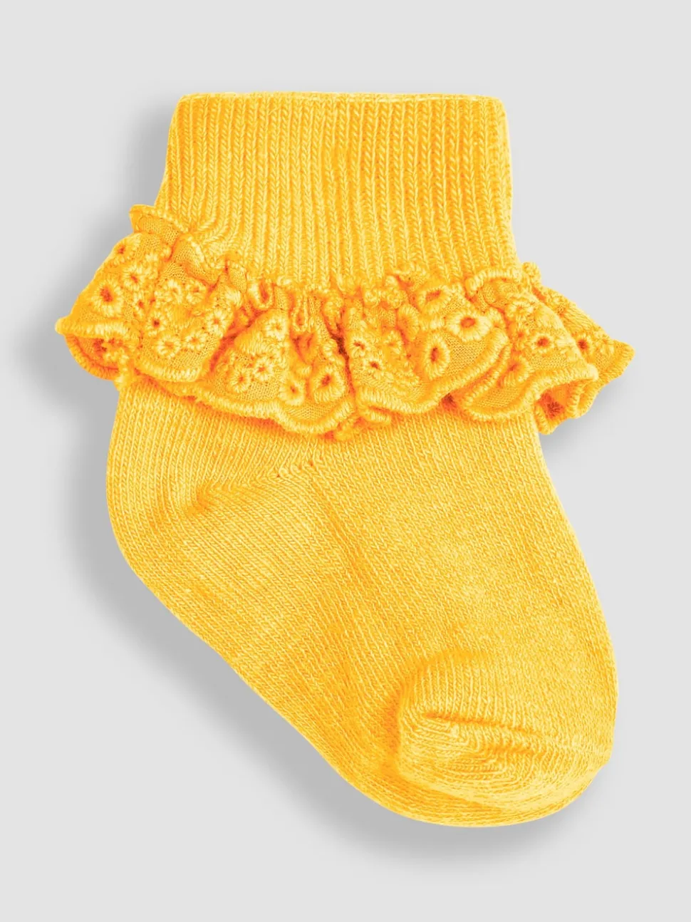 JoJo Maman Bébé Blue 3-Pack Frilly Socks