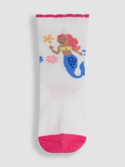 JoJo Maman Bébé Blue 3-Pack Socks