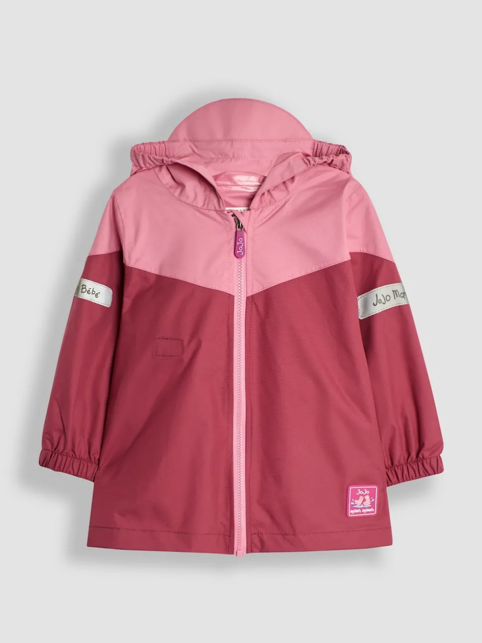 JoJo Maman Bébé Bright Pink Pack-Away Rain Jacket