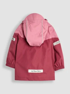 JoJo Maman Bébé Bright Pink Pack-Away Rain Jacket