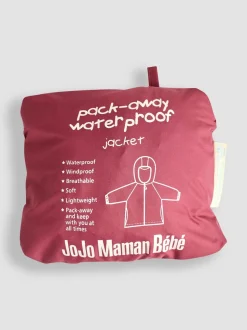 JoJo Maman Bébé Bright Pink Pack-Away Rain Jacket