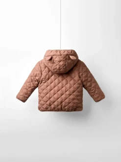 JoJo Maman Bébé Brown Bear Embroidered Reversible Jacket