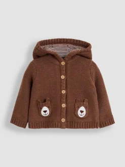 JoJo Maman Bébé Brown Bear Pocket Cardigan