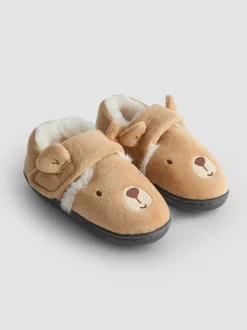 JoJo Maman Bébé Brown Bear Slipper Shoe