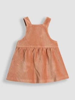 JoJo Maman Bébé Brown Dungaree Dress & Body Set