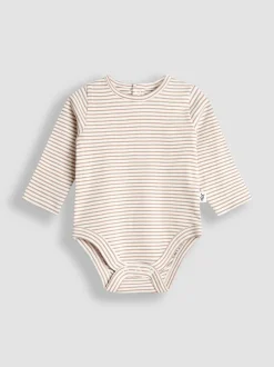 JoJo Maman Bébé Brown Dungaree Dress & Body Set
