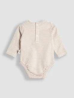 JoJo Maman Bébé Brown Dungaree Dress & Body Set