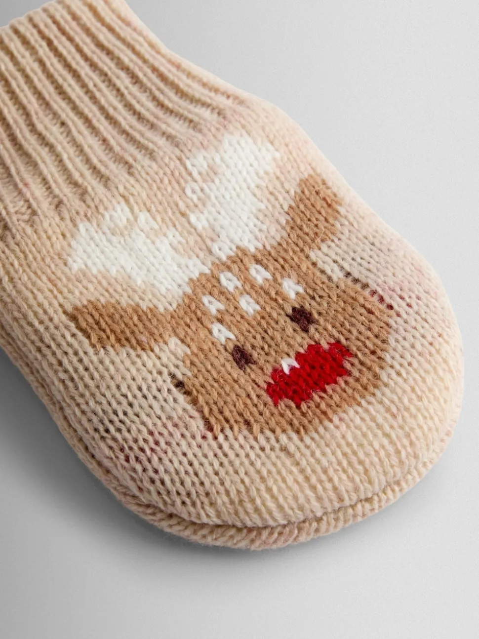 JoJo Maman Bébé Brown Reindeer Mittens