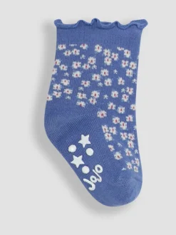 JoJo Maman Bébé Cornflower Mouse Cotton Frill Socks 3 Pack