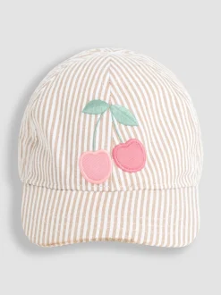 JoJo Maman Bébé Cream Appliqué Cap