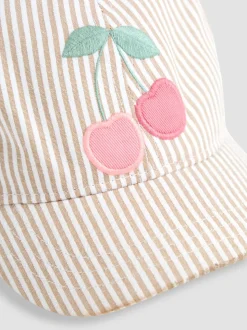 JoJo Maman Bébé Cream Appliqué Cap