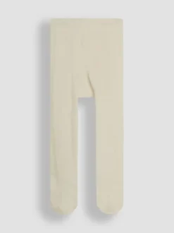 JoJo Maman Bébé Cream Cotton Rich Extra Thick Tights