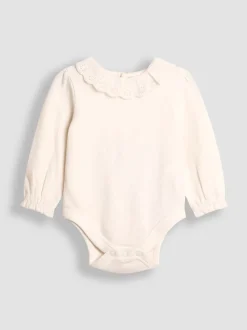 JoJo Maman Bébé Cream Floral Cord Dress & Body Set