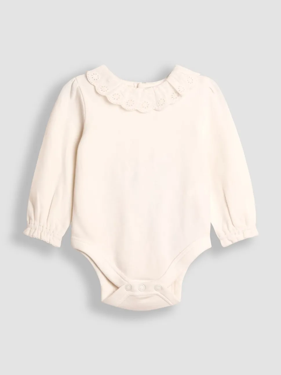 JoJo Maman Bébé Cream Floral Cord Dress & Body Set