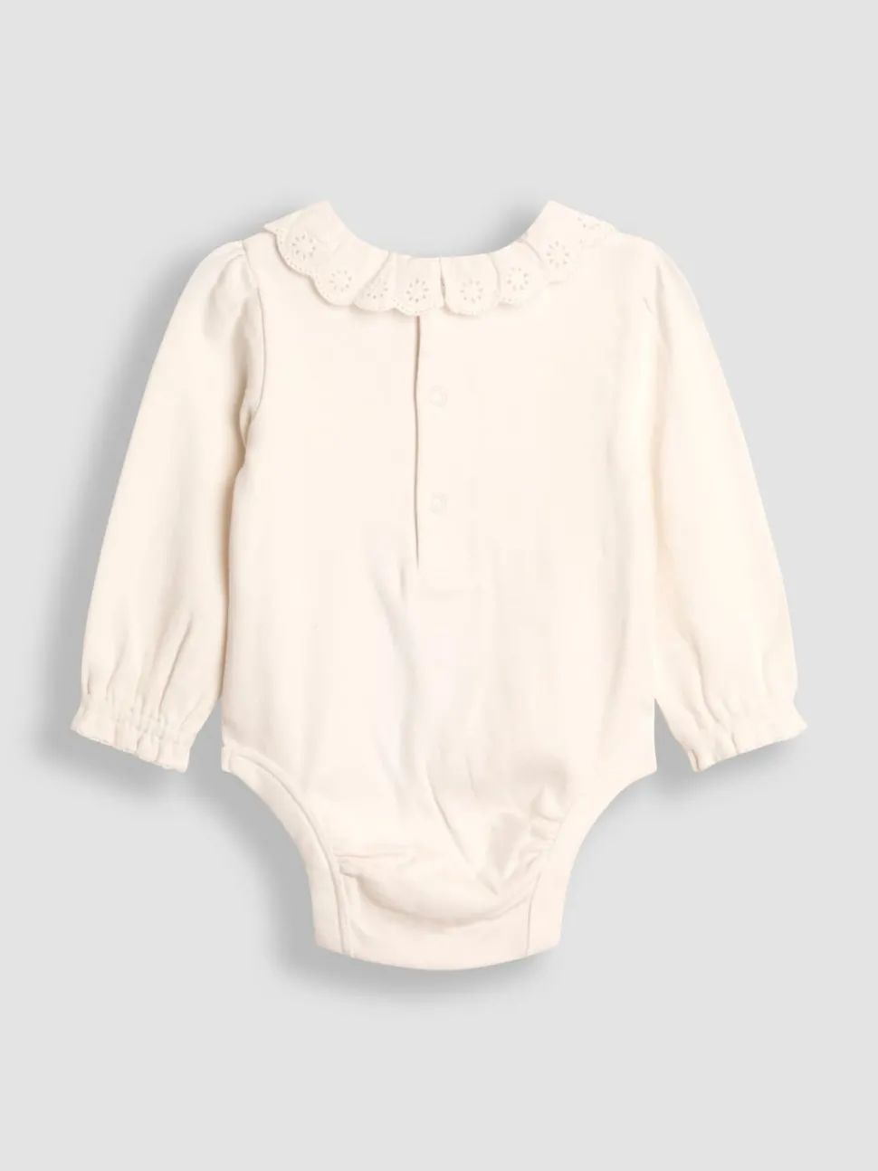 JoJo Maman Bébé Cream Floral Cord Dress & Body Set