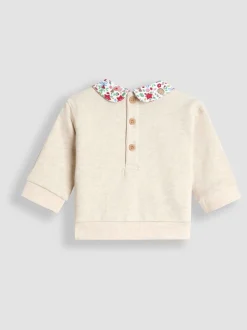 JoJo Maman Bébé Cream My First Christmas Sweatshirt & Leggings Set