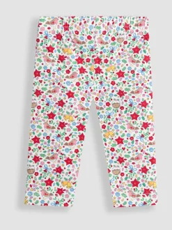 JoJo Maman Bébé Cream My First Christmas Sweatshirt & Leggings Set