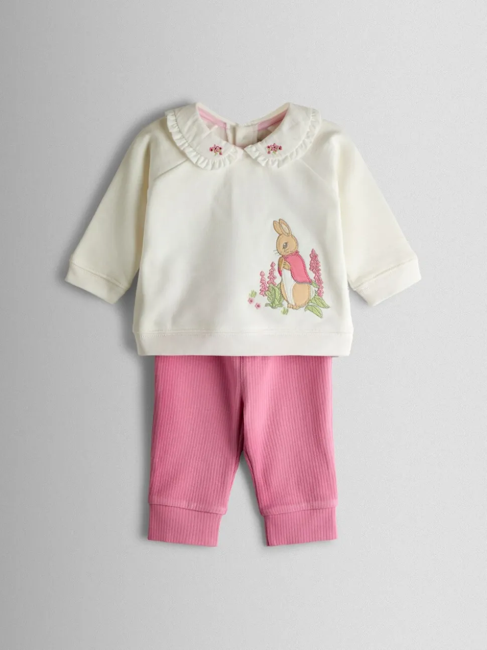 Jojo Maman Bébé Cream Sweatshirt and Leggings Set