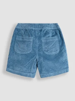 JoJo Maman Bébé Denim Blue Floral Embroidered Blouse & Shorts Set