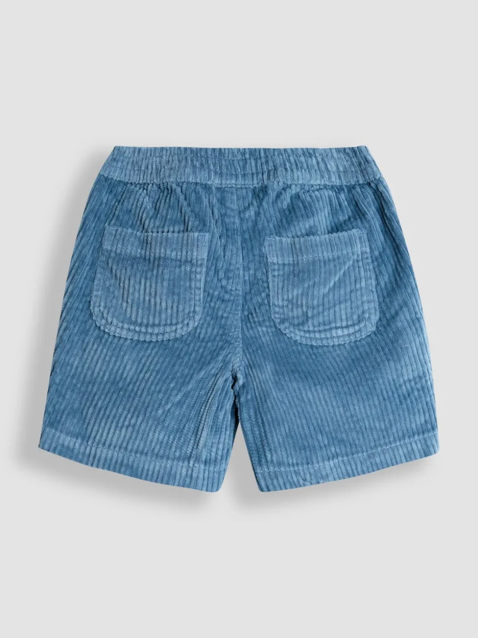 JoJo Maman Bébé Denim Blue Floral Embroidered Blouse & Shorts Set