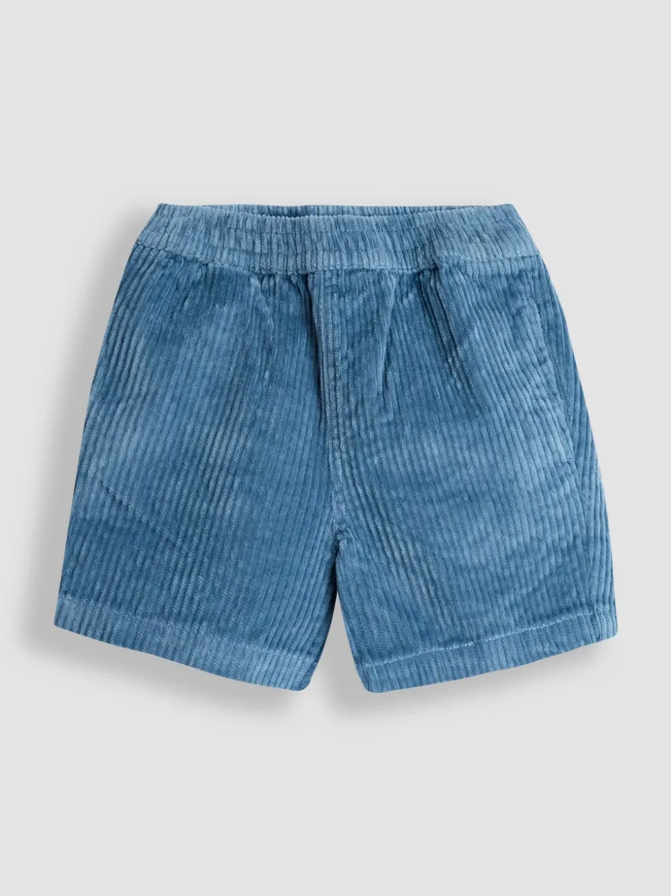 JoJo Maman Bébé Denim Blue Floral Embroidered Blouse & Shorts Set