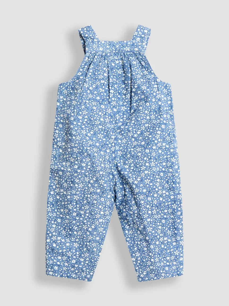 JoJo Maman Bébé Ditsy Blue Classic Cord Dungarees