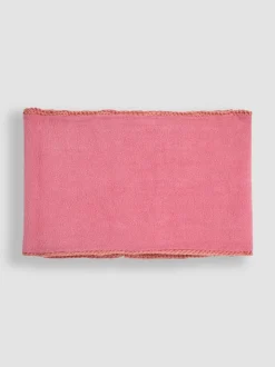 JoJo Maman Bébé Dusky Pink Cable Knitted Neck Cosy Scarf