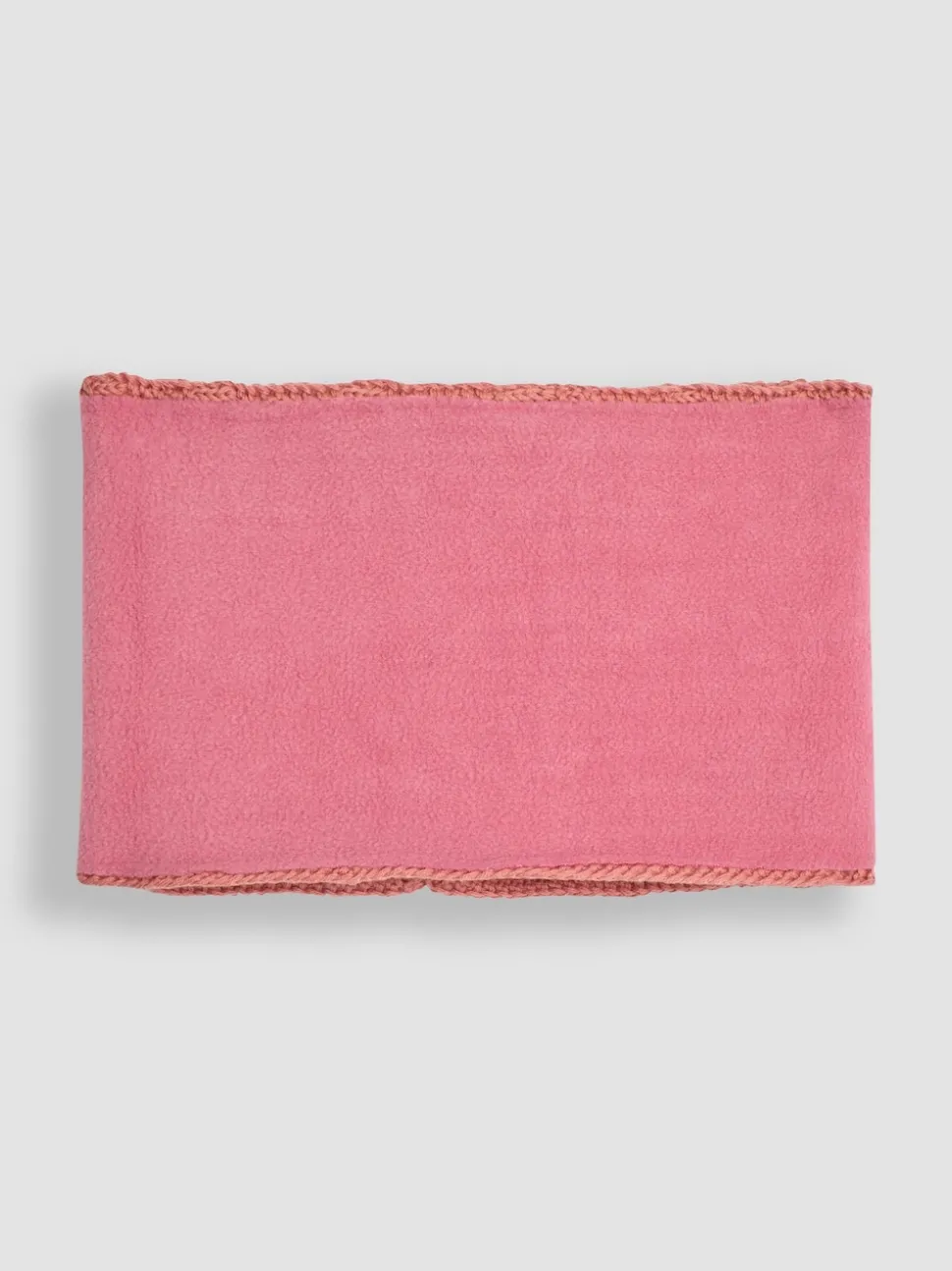 JoJo Maman Bébé Dusky Pink Cable Knitted Neck Cosy Scarf