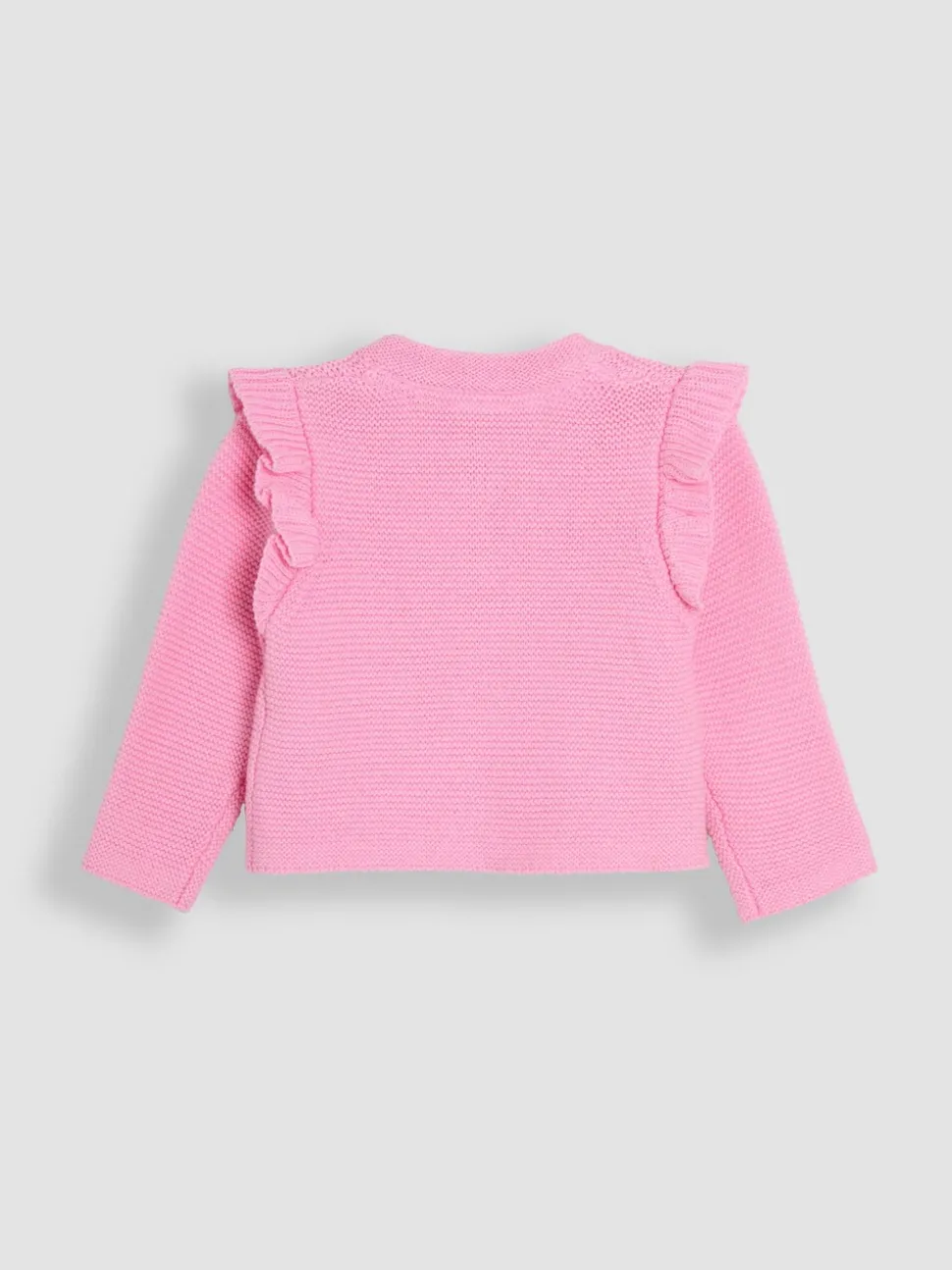 JoJo Maman Bébé Dusky Pink Flopsy Bunny Scallop Collar Cardigan