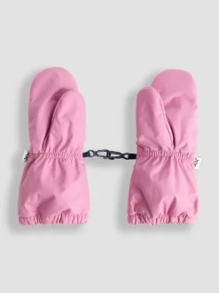 JoJo Maman Bébé Dusky Pink Waterproof Fleece Lined Mittens