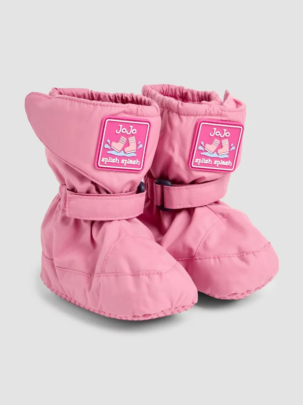 JoJo Maman Bébé Dusty Pink Fleece Lined Booties