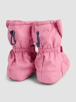 JoJo Maman Bébé Dusty Pink Fleece Lined Booties