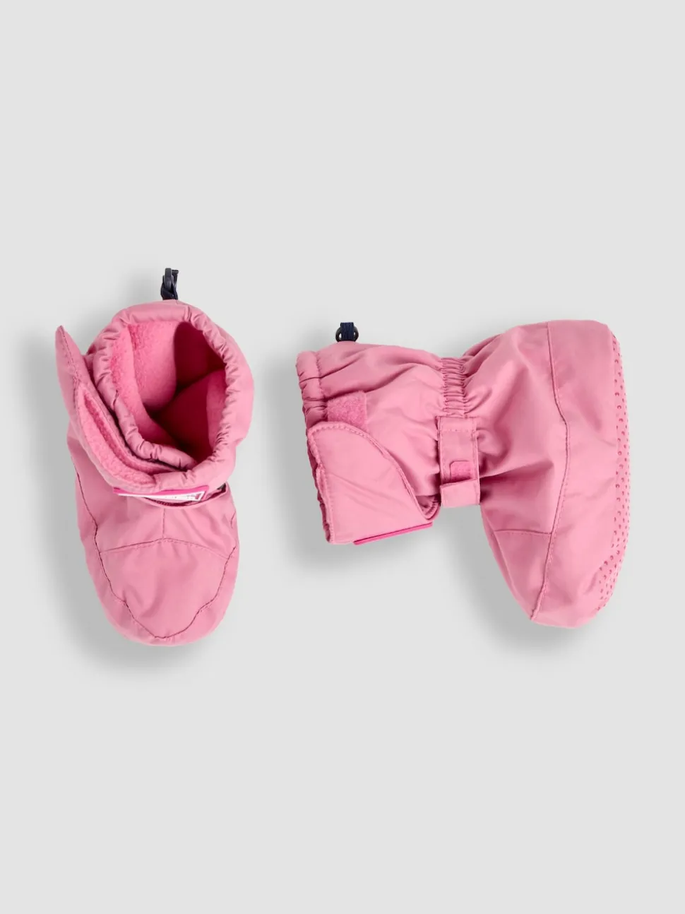 JoJo Maman Bébé Dusty Pink Fleece Lined Booties