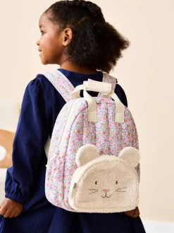JoJo Maman Bébé Floral Mouse Character Backpack