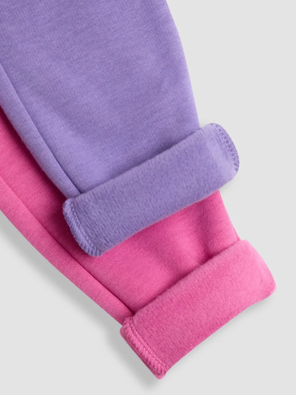 JoJo Maman Bébé Fuchsia Pink Fleece-Lined Leggings 2-Pack