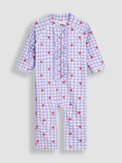 JoJo Maman Bébé Gingham Sun Protection Suit