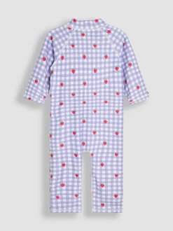 JoJo Maman Bébé Gingham Sun Protection Suit