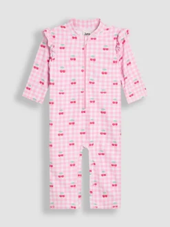 JoJo Maman Bébé Gingham Sun Protection Suit