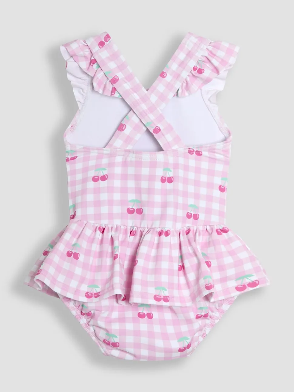 JoJo Maman Bébé Gingham Swimsuit with Nappy