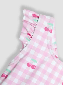 JoJo Maman Bébé Gingham Swimsuit with Nappy