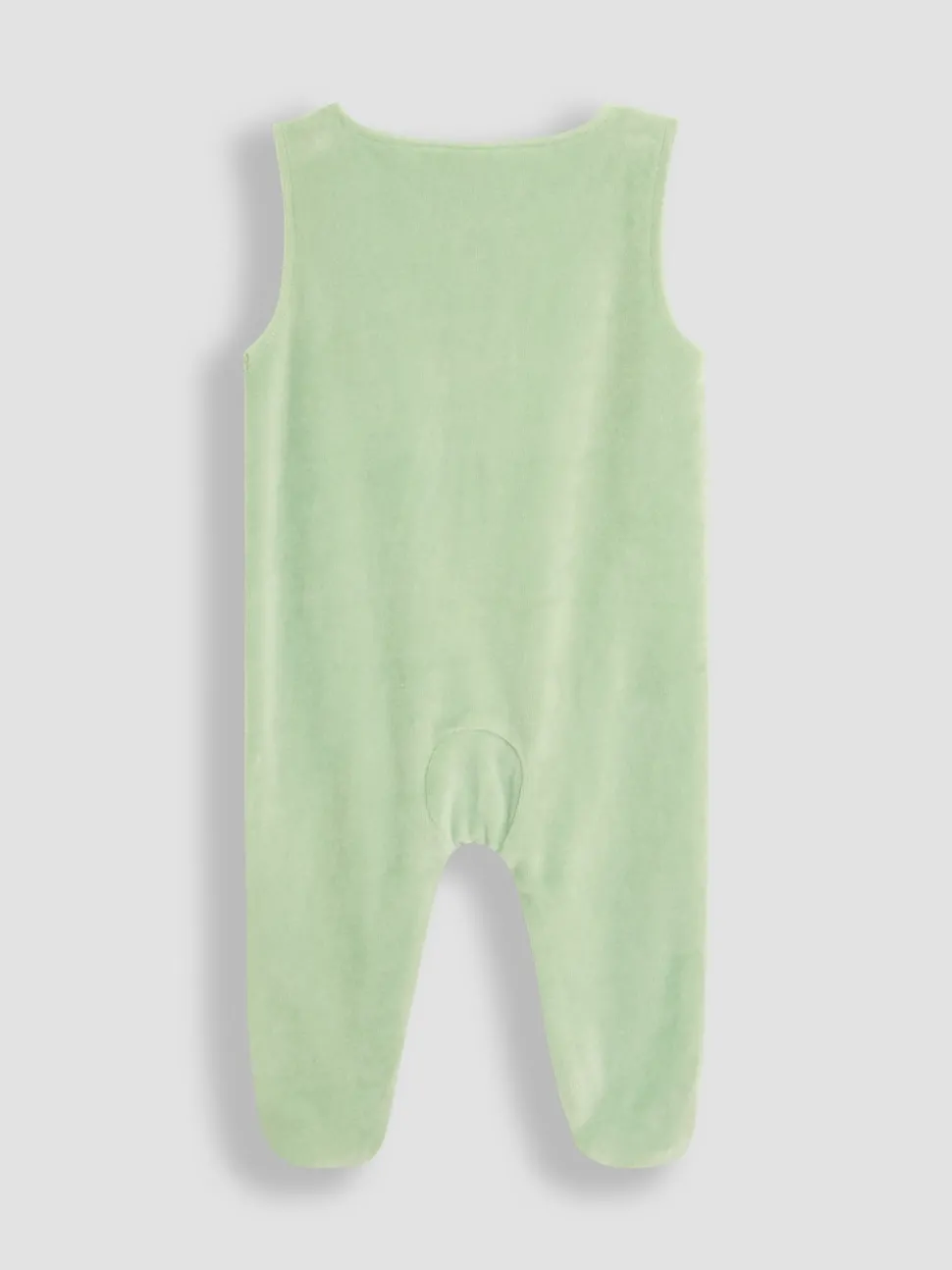 JoJo Maman Bébé Green Cotton Footed 2-Piece Dungarees Set