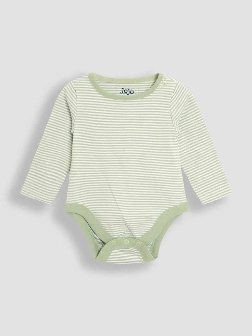 JoJo Maman Bébé Green Cotton Footed 2-Piece Dungarees Set