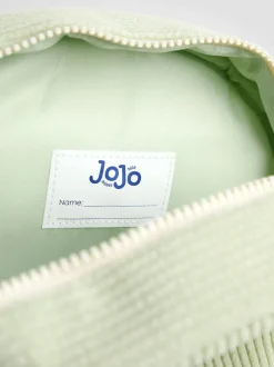 JoJo Maman Bébé Green Woodland Corduroy Embroidered Backpack