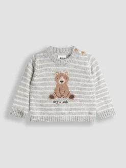 JoJo Maman Bébé Grey Knit Top & Bottom Set