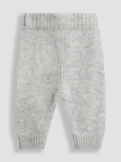 JoJo Maman Bébé Grey Knit Top & Bottom Set