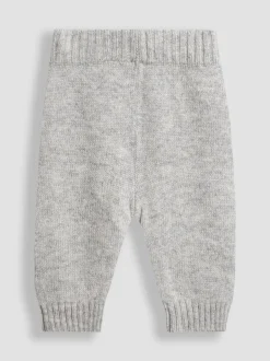 JoJo Maman Bébé Grey Knit Top & Bottom Set