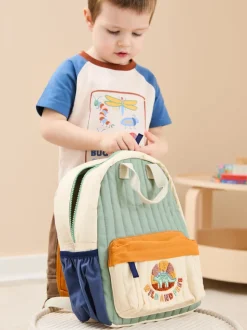 JoJo Maman Bébé Khaki Dino Medium Backpack