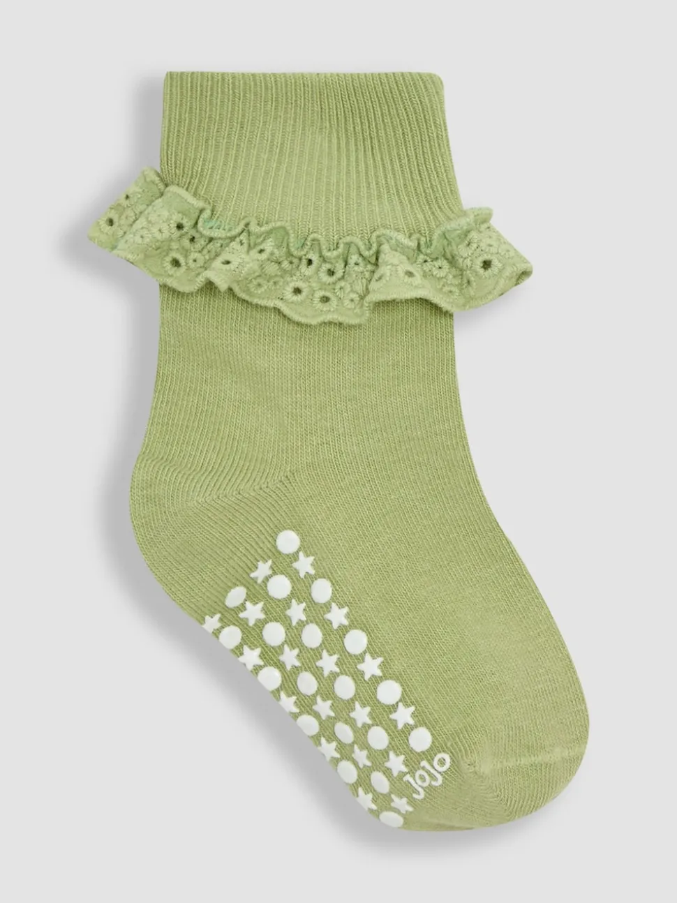 JoJo Maman Bébé Khaki Frilly Socks 3 Pack